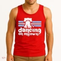 70s 80s Philly Dancing On My Own Philadelphia Baseball Tank Top thumb 3