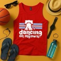 70s 80s Philly Dancing On My Own Philadelphia Baseball Tank Top thumb 4