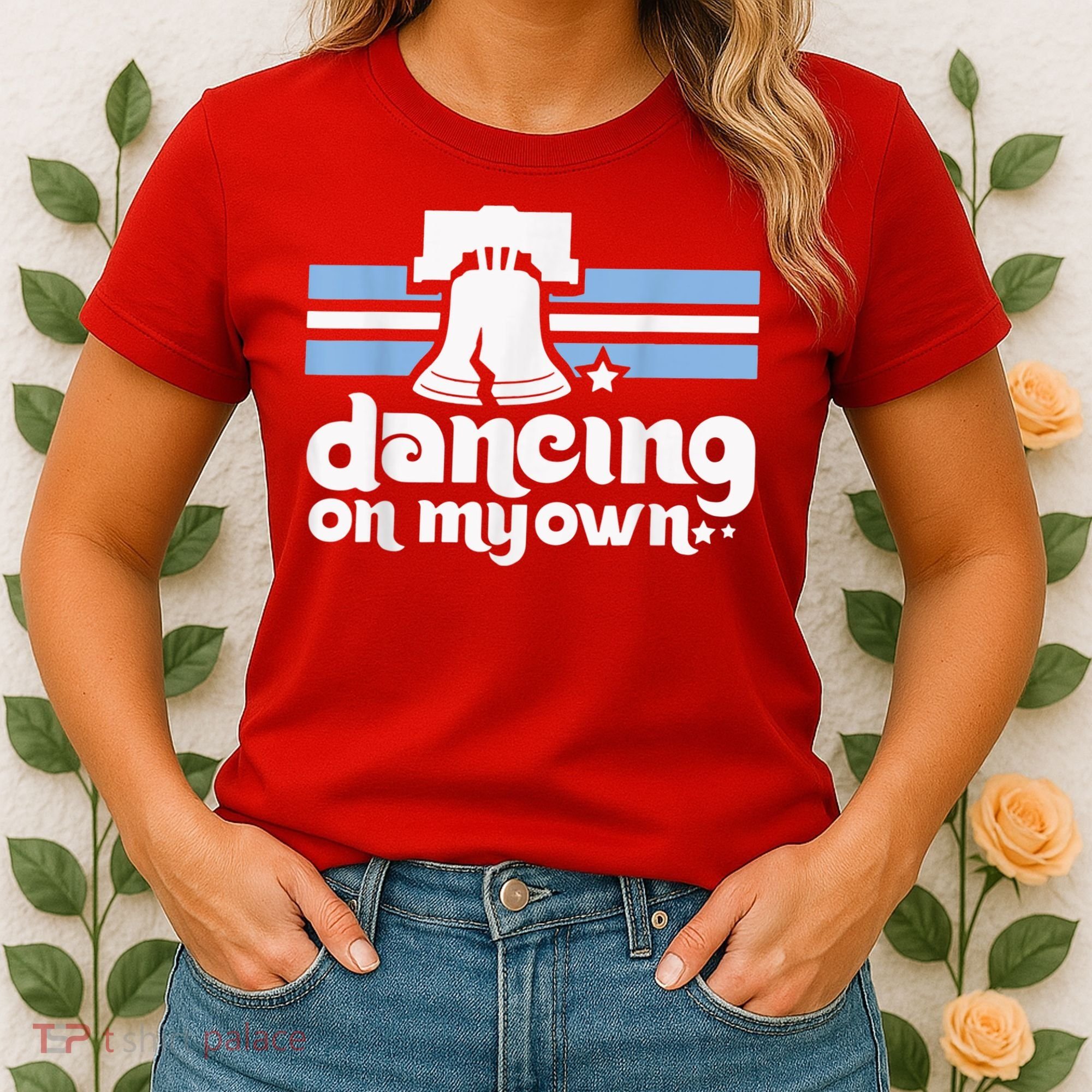 70s 80s Philly Dancing On My Own Philadelphia Baseball Women's T-Shirt