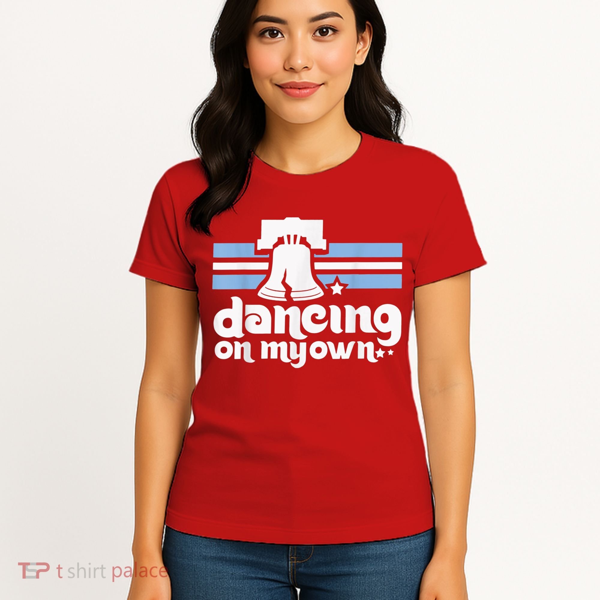 70s 80s Philly Dancing On My Own Philadelphia Baseball Women's T-Shirt