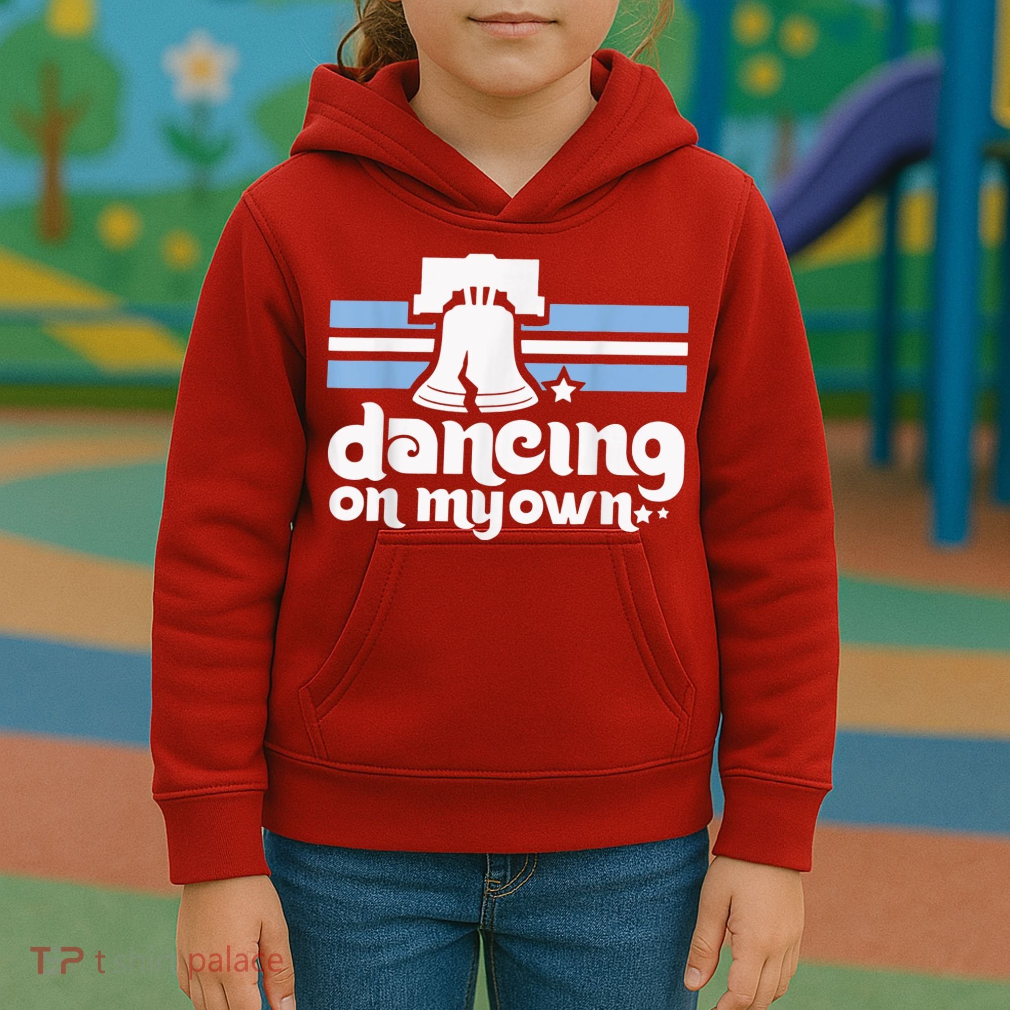 70s 80s Philly Dancing On My Own Philadelphia Baseball Kids Hoodie