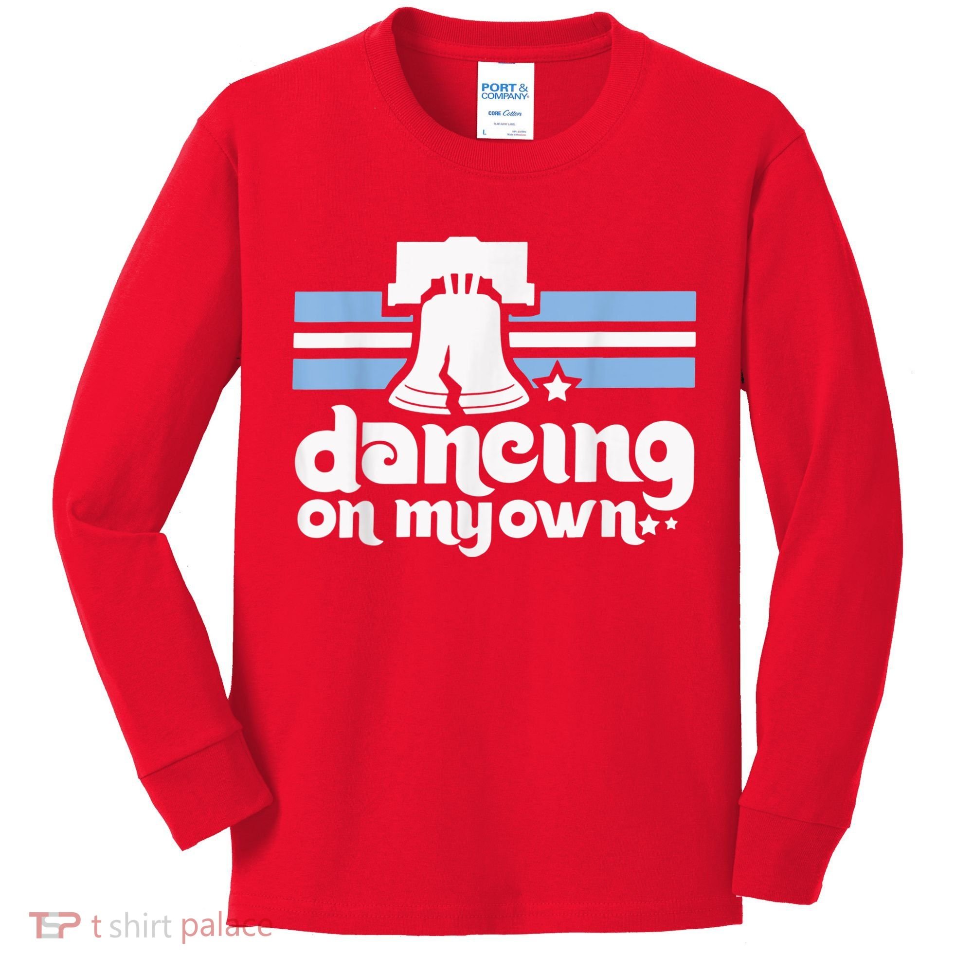 70s 80s Philly Dancing On My Own Philadelphia Baseball Kids Long Sleeve Shirt