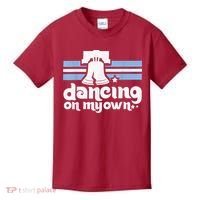 70s 80s Philly Dancing On My Own Philadelphia Baseball Kids T-Shirt thumb 0