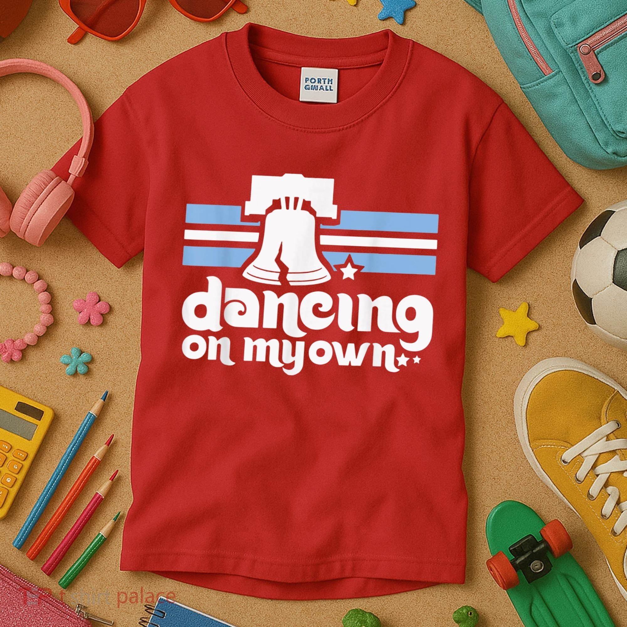 70s 80s Philly Dancing On My Own Philadelphia Baseball Kids T-Shirt