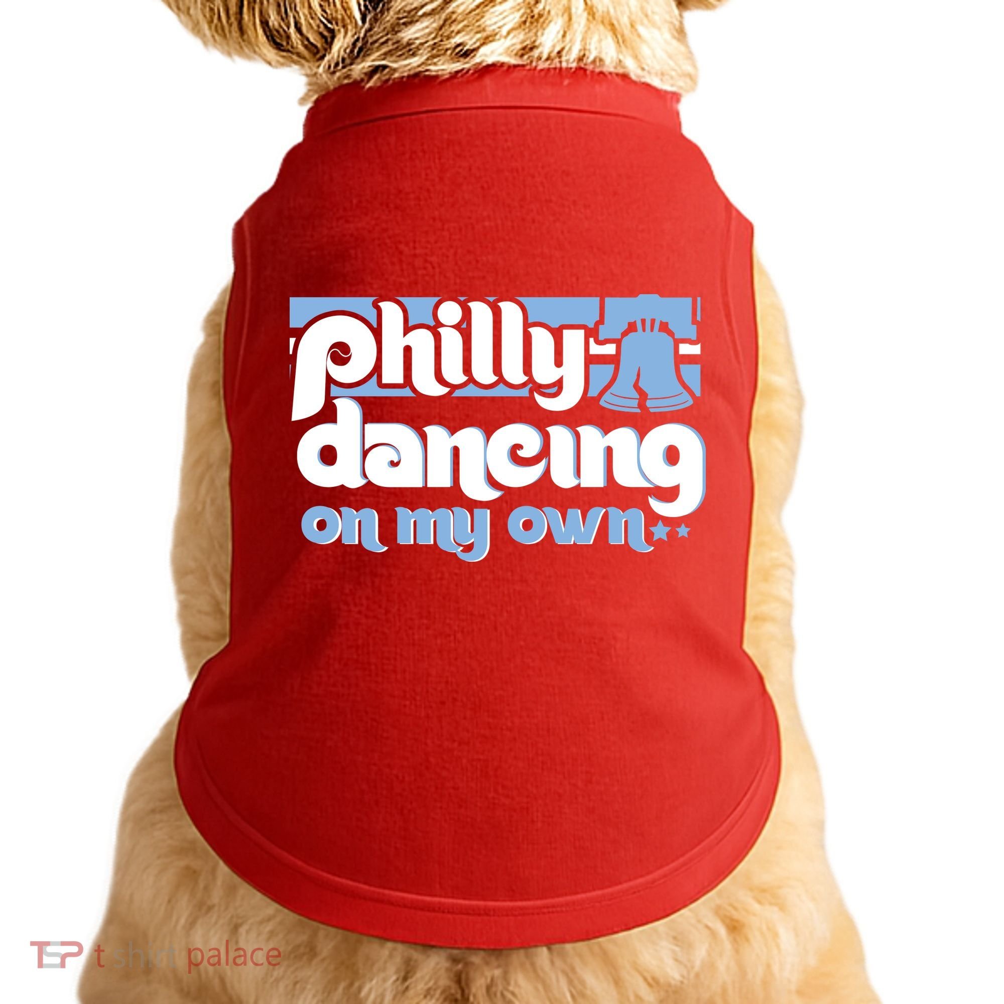 70s 80s Philly Dancing On My Own Philadelphia Baseball Doggie Tank