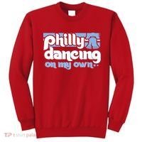 70s 80s Philly Dancing On My Own Philadelphia Baseball Sweatshirt thumb 0