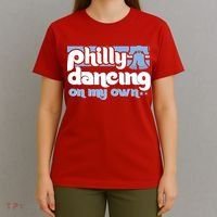 70s 80s Philly Dancing On My Own Philadelphia Baseball T-Shirt thumb 4