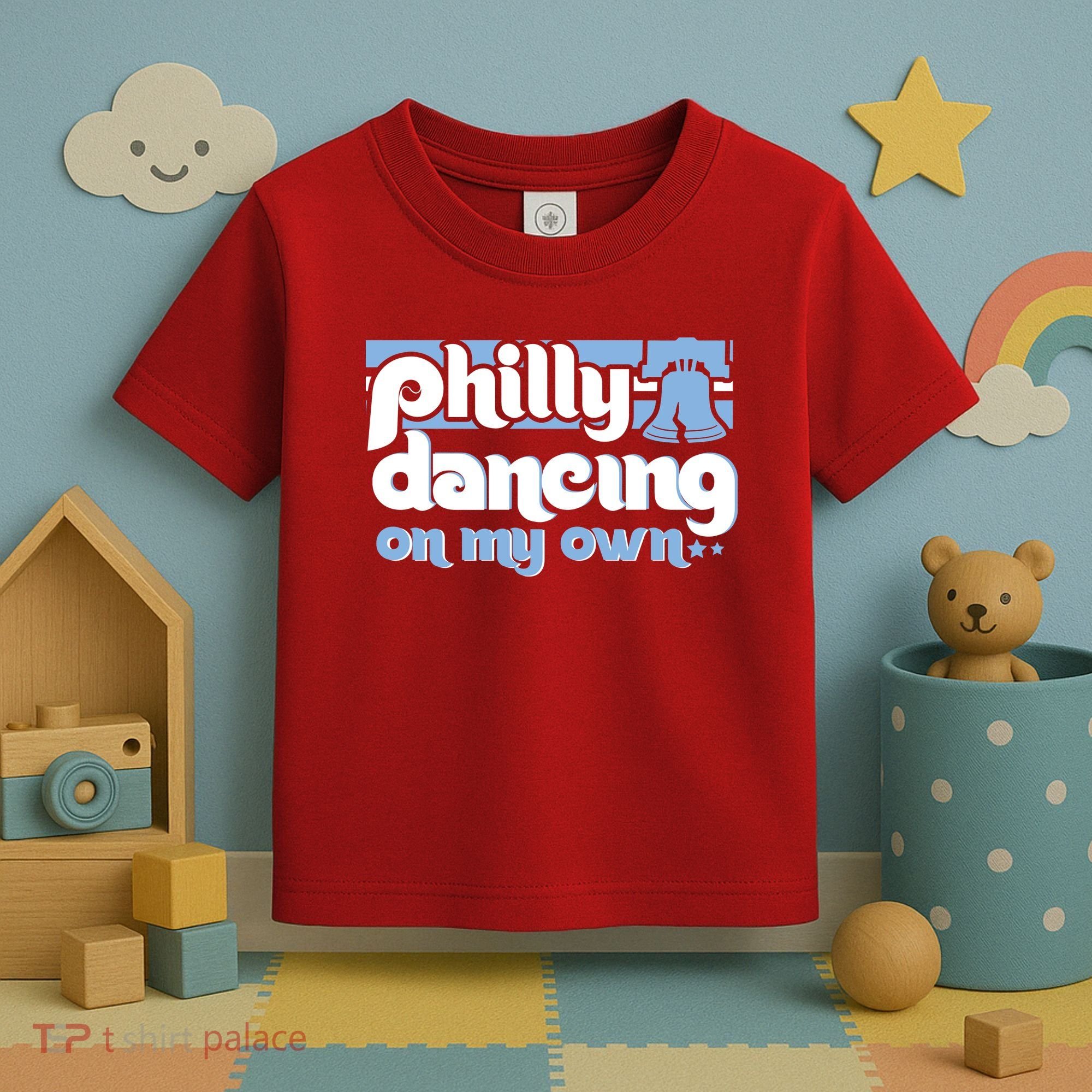 70s 80s Philly Dancing On My Own Philadelphia Baseball Toddler T-Shirt