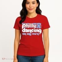 70s 80s Philly Dancing On My Own Philadelphia Baseball Women's T-Shirt thumb 4
