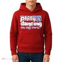 70s 80s Philly Dancing On My Own Philadelphia Baseball Kids Hoodie thumb 4