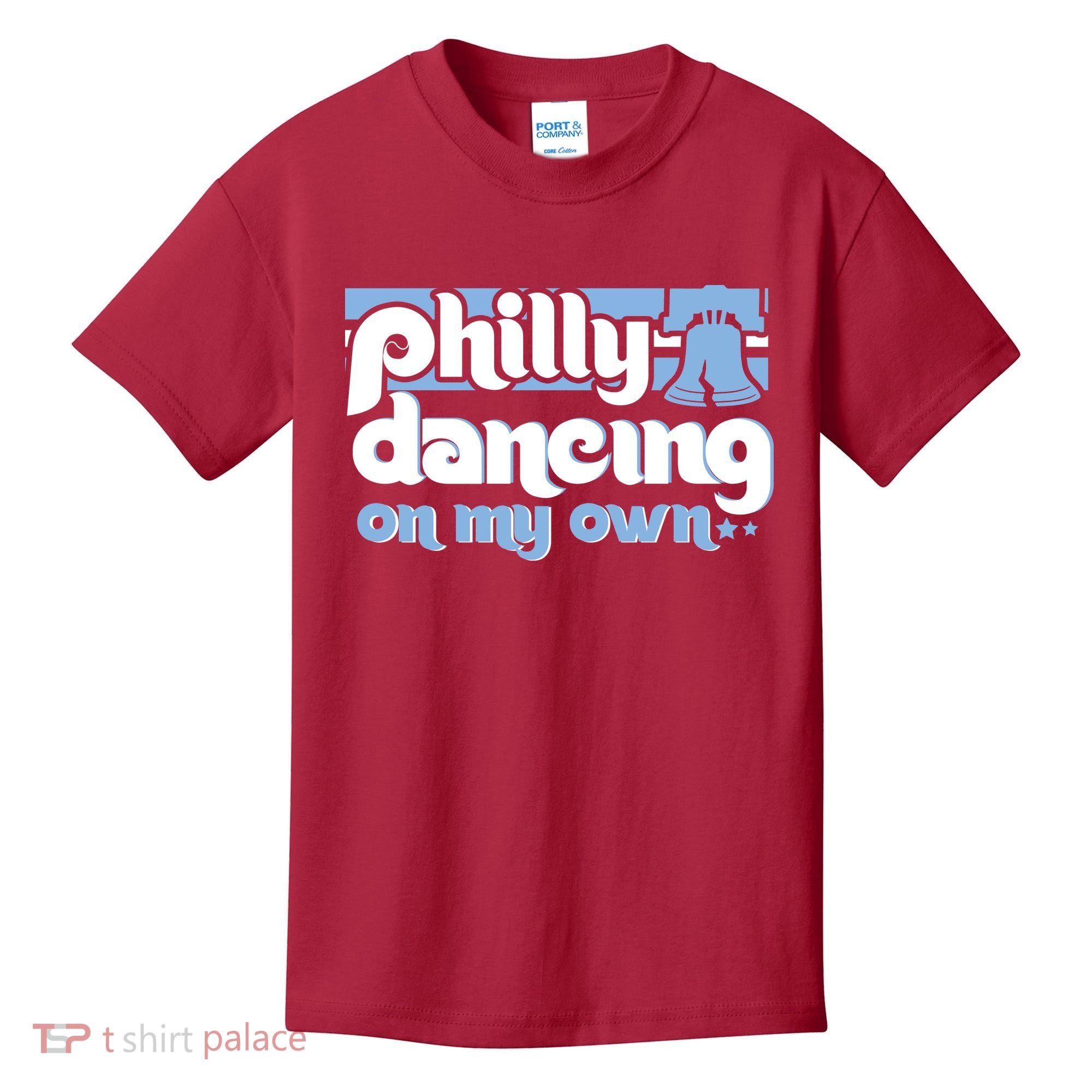 70s 80s Philly Dancing On My Own Philadelphia Baseball Kids T-Shirt