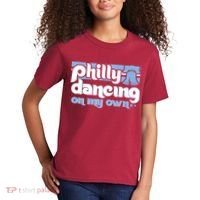 70s 80s Philly Dancing On My Own Philadelphia Baseball Kids T-Shirt thumb 2