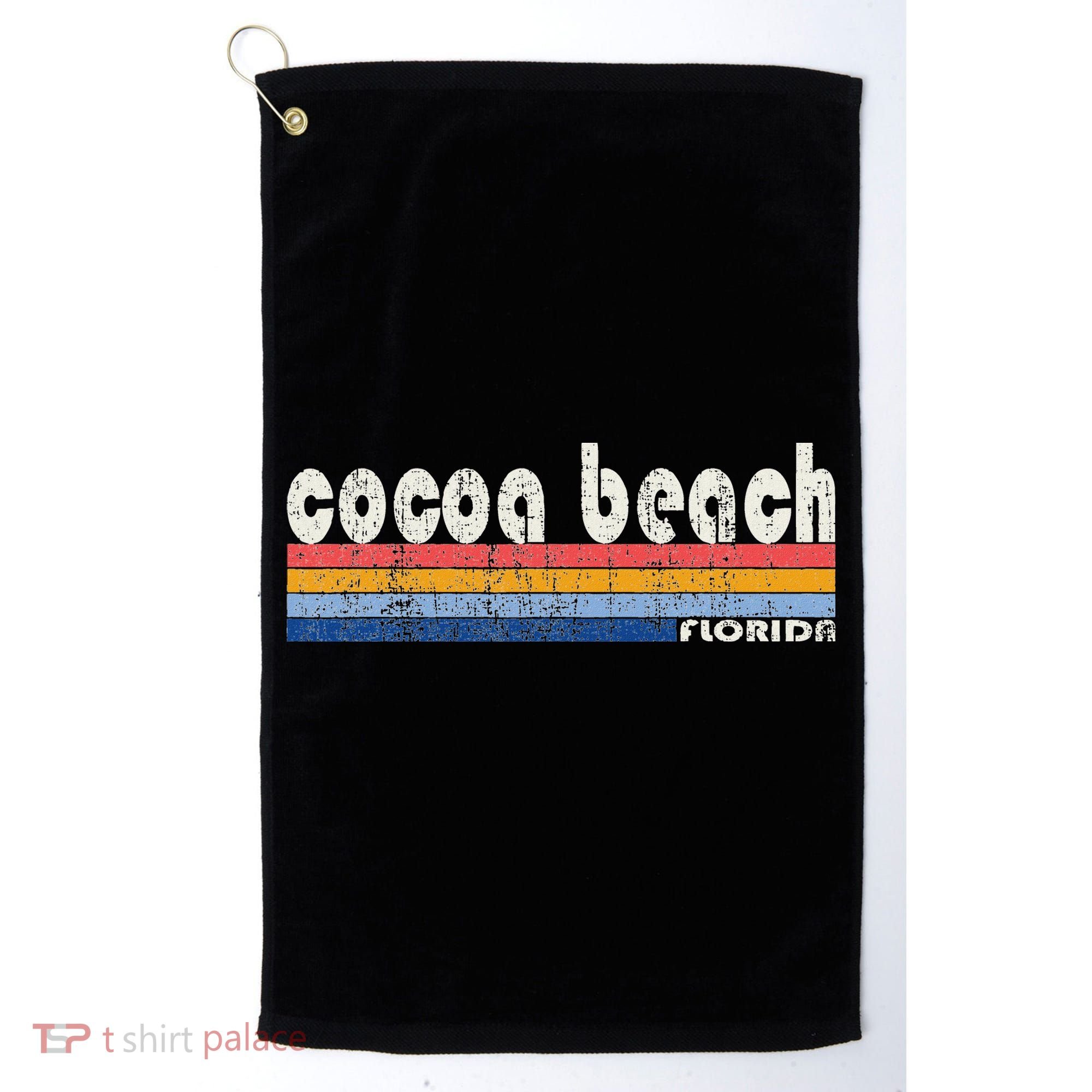 70s 80s Style Cocoa Beach Fl Golf Towel