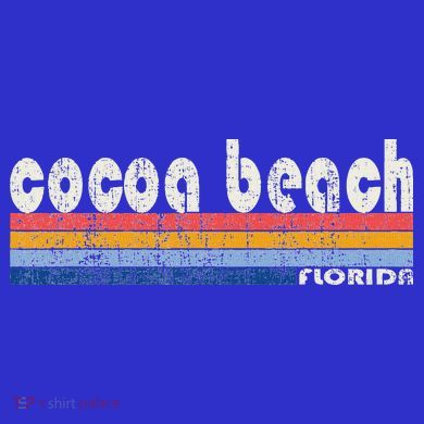 70s 80s Style Cocoa Beach Fl T-Shirt