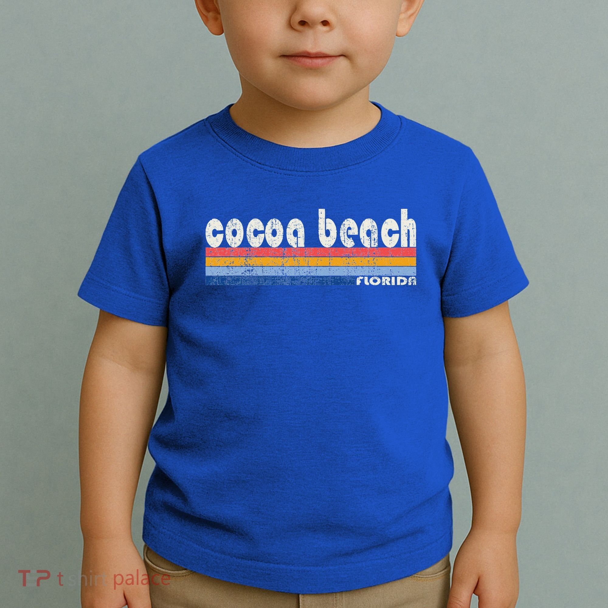 70s 80s Style Cocoa Beach Fl Toddler T-Shirt