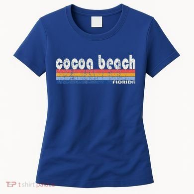 70s 80s Style Cocoa Beach Fl Women's T-Shirt