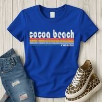 70s 80s Style Cocoa Beach Fl Women's T-Shirt thumb 3