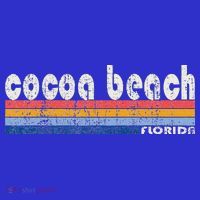 70s 80s Style Cocoa Beach Fl Kids Sweatshirt thumb 2