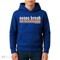 70s 80s Style Cocoa Beach Fl Kids Hoodie thumb 4