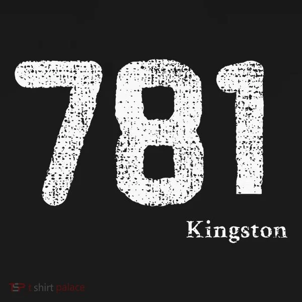 781 Area Code Distressed Kingston Massachusetts Doggie Tank