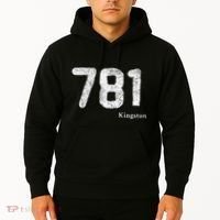 781 Area Code Distressed Kingston Massachusetts Hoodie thumb 2