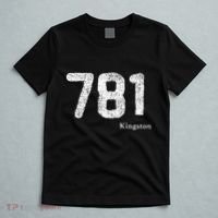 781 Area Code Distressed Kingston Massachusetts T-Shirt thumb 5