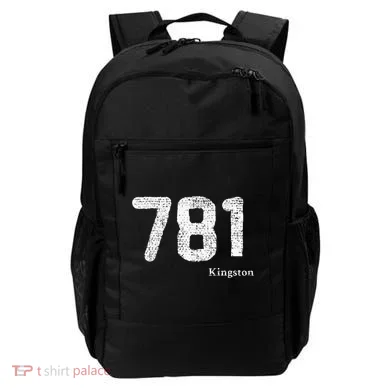 781 Area Code Distressed Kingston Massachusetts Backpack