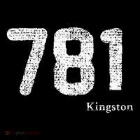 781 Area Code Distressed Kingston Massachusetts Button thumb 1