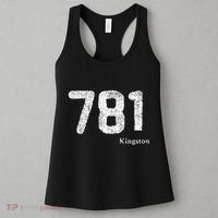 781 Area Code Distressed Kingston Massachusetts Women's Tank Top thumb 3