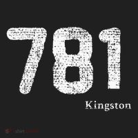 781 Area Code Distressed Kingston Massachusetts Golf Towel thumb 3