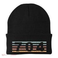 704 Area Code Retro North Carolina Charlotte Beanie thumb 0