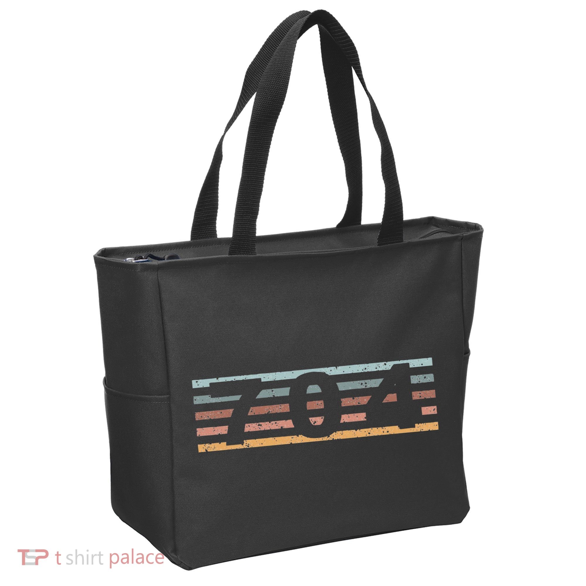 704 Area Code Retro North Carolina Charlotte Tote Bag