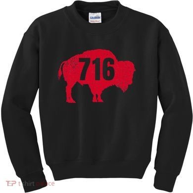 716 Area Code Buffalo New York Bflo Wny Kids Sweatshirt
