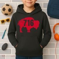 716 Area Code Buffalo New York Bflo Wny Kids Hoodie thumb 2