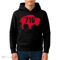 716 Area Code Buffalo New York Bflo Wny Kids Hoodie thumb 4