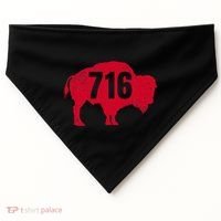 716 Area Code Buffalo USA-Made Doggie Bandana thumb 0