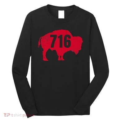 716 Area Code Buffalo Long Sleeve Shirt