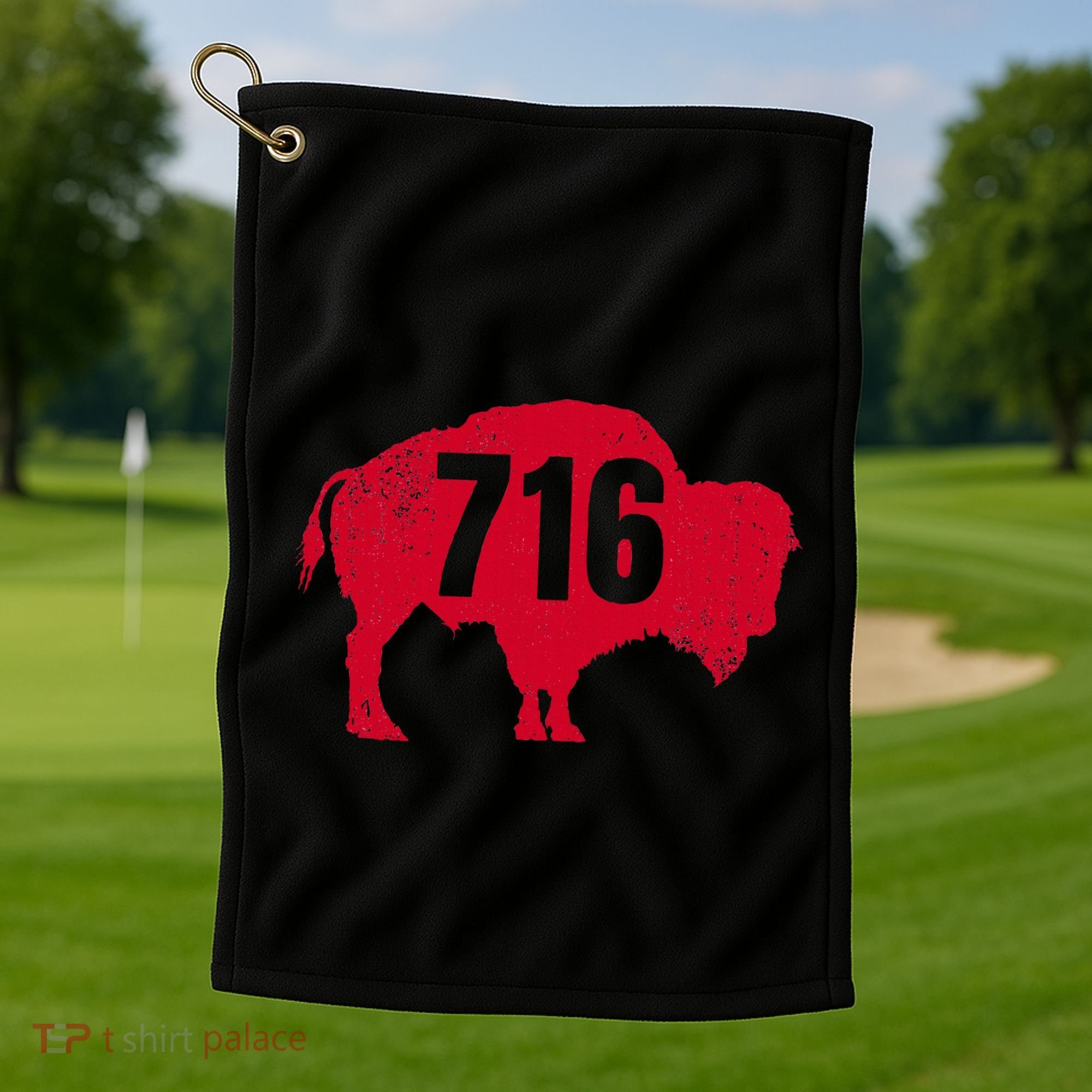 716 Area Code Buffalo Golf Towel