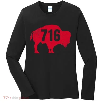 716 Area Code Buffalo Women's Long Sleeve Shirt