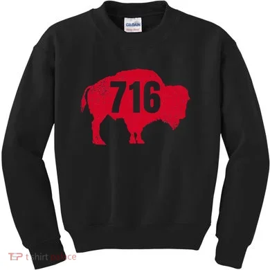 716 Area Code Buffalo Kids Sweatshirt