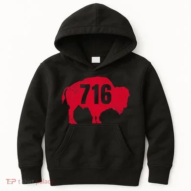 716 Area Code Buffalo Kids Hoodie