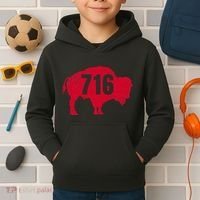 716 Area Code Buffalo Kids Hoodie thumb 2