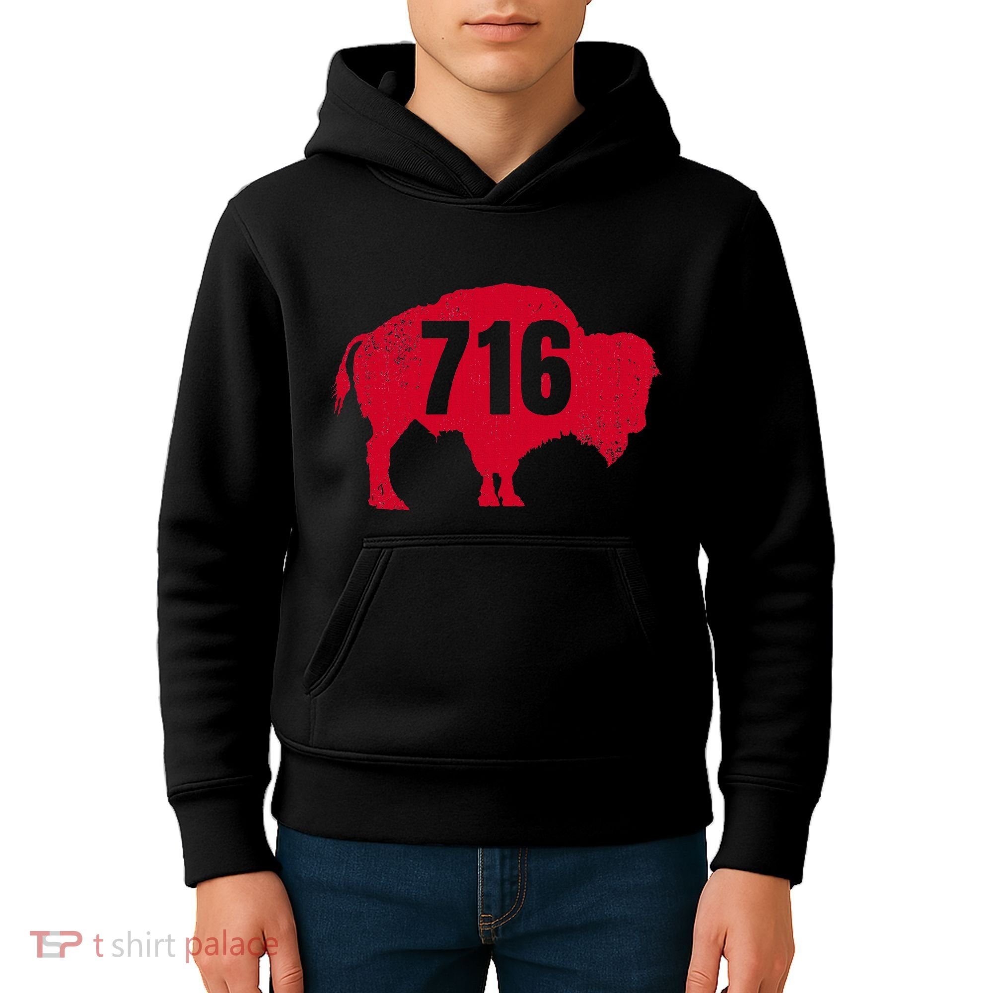 716 Area Code Buffalo Kids Hoodie