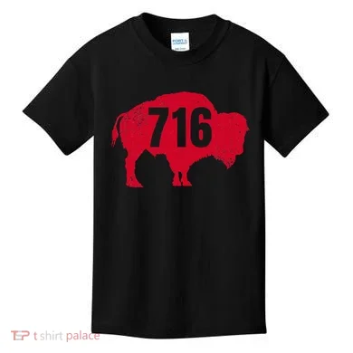 716 Area Code Buffalo Kids T-Shirt