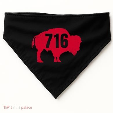 716 Area Code Buffalo New York Bflo Wny Meaningful Gift USA-Made Doggie Bandana