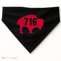 716 Area Code Buffalo New York Bflo Wny Meaningful Gift USA-Made Doggie Bandana thumb 0