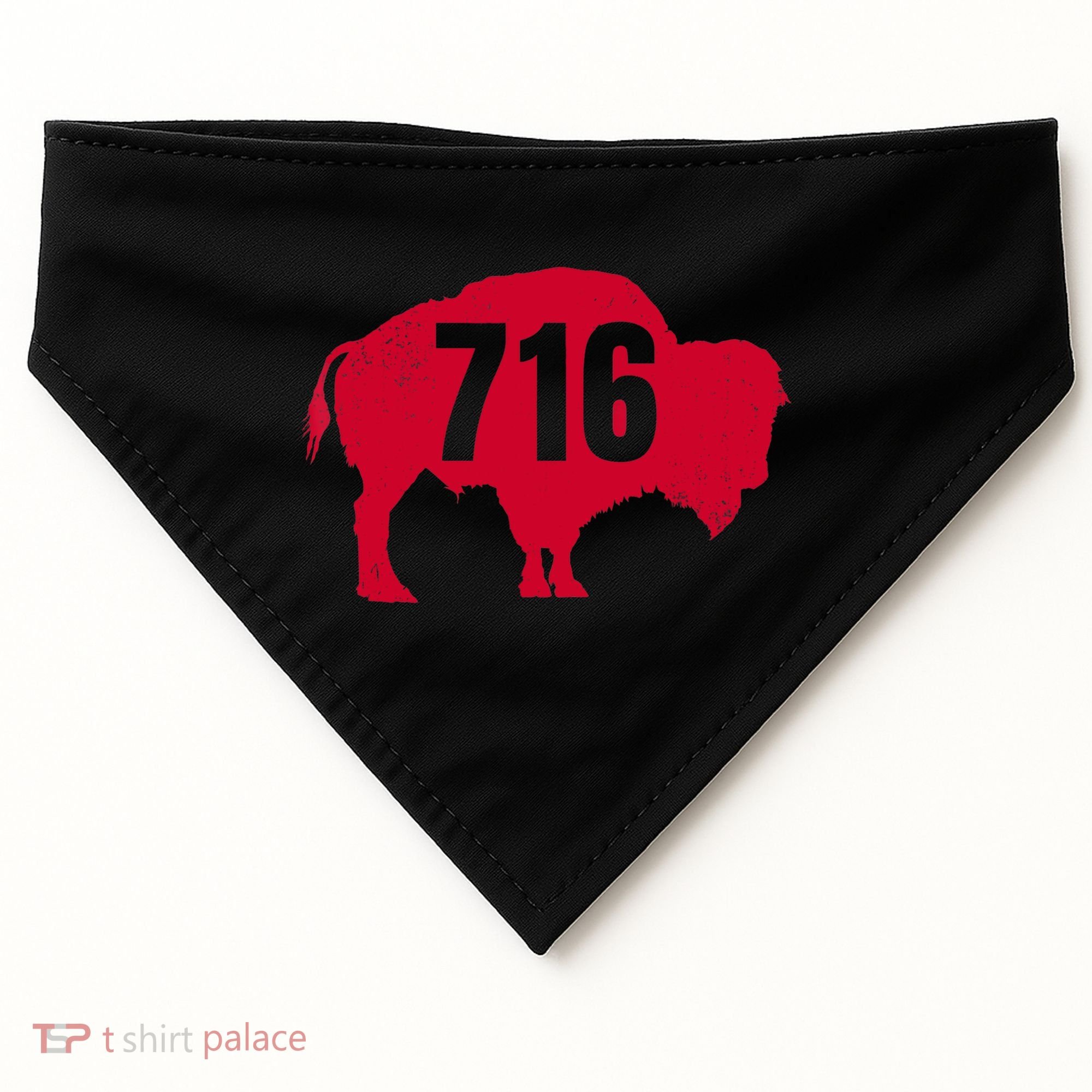 716 Area Code Buffalo New York Bflo Wny Meaningful Gift USA-Made Doggie Bandana