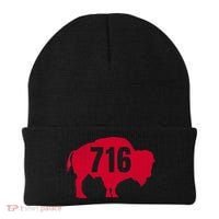 716 Area Code Buffalo New York Bflo Wny Meaningful Gift Beanie thumb 0