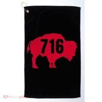 716 Area Code Buffalo New York Bflo Wny Meaningful Gift Golf Towel thumb 0