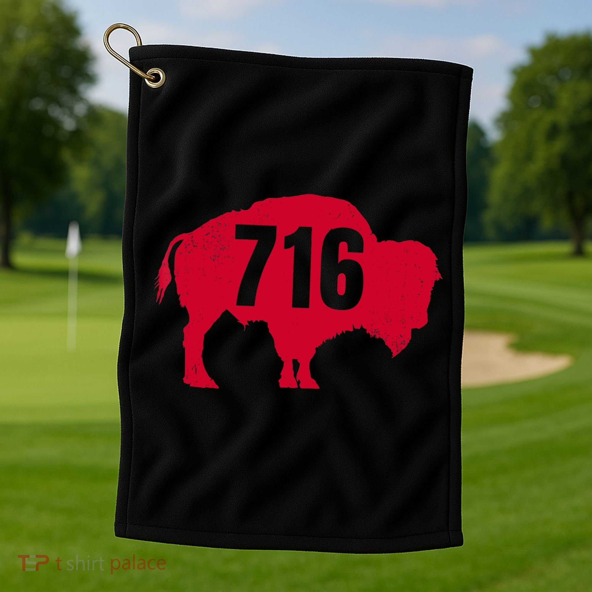 716 Area Code Buffalo New York Bflo Wny Meaningful Gift Golf Towel